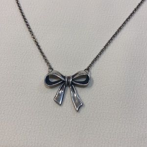James Avery Bow Necklace Sterling Silver